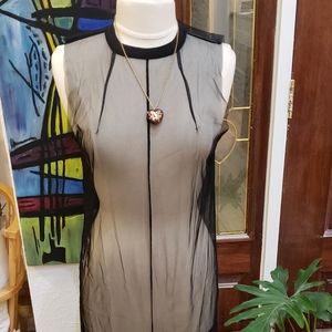 Mesh swim cover up, H&M, black, small